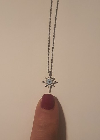 Nereze 925ayar gümüş kutup yildızı kolye - Görsel 4