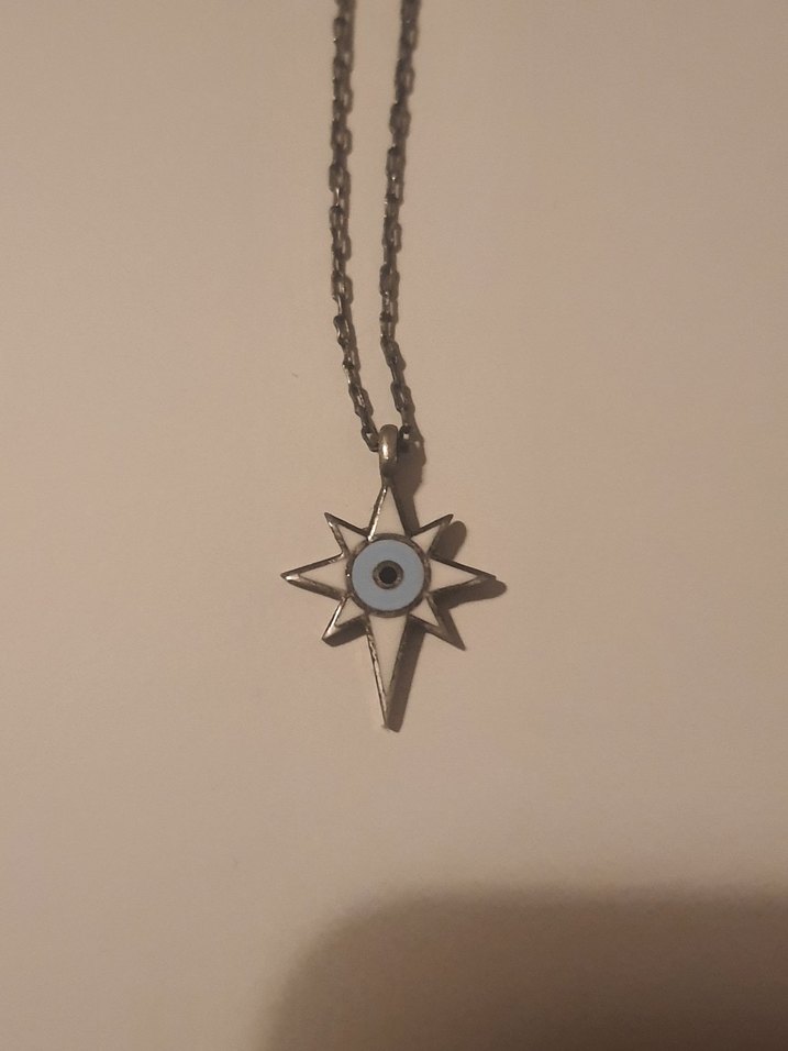 Nereze 925ayar gümüş kutup yildızı kolye - Görsel 3