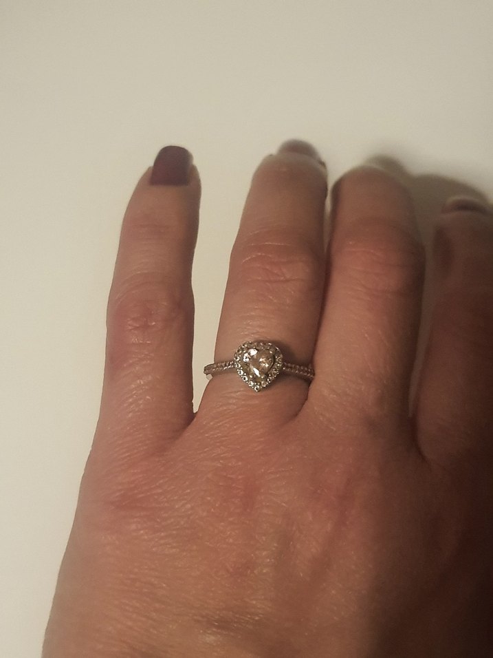 925 Ayar Pembe Kalpli çokşık gümüş yüzük - Görsel 4