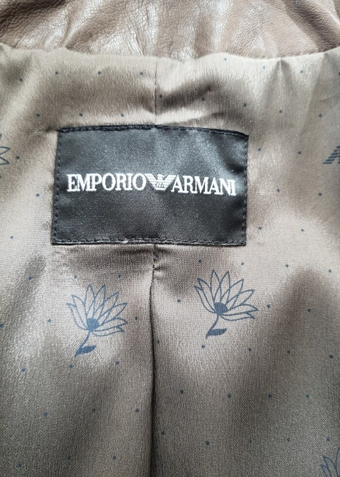 Emporio Armani Deri Ceket,Çok şık Blazer Model sayılı giyildi.Ye - Görsel 4