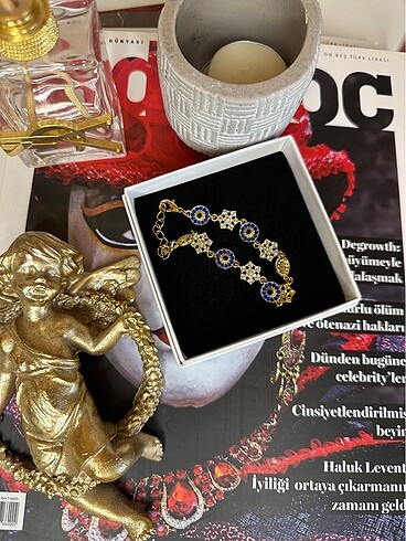 Diğer Nazar boncuğu temalı çelik bileklik