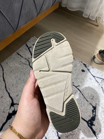 29 Beden haki Renk Clarks deri Yeşil çocuk ayakkabı
