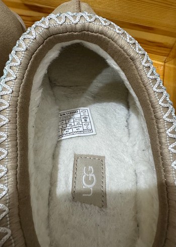 Bej Süet Dolgu Topuk Kadın Ev Terliği - Görsel 4