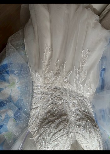 Beyaz Modern Klasik A Kesim Gelinlik - Görsel 2