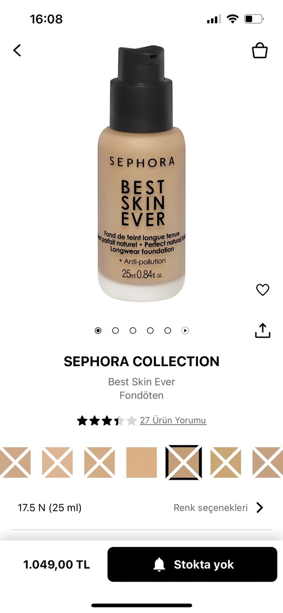 Sephora Best Skin Ever Uzun Süreli Fondöten - Görsel 2