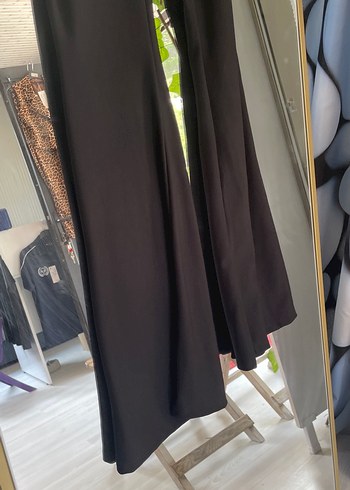 s Beden siyah Renk Kemer Detaylı Siyah Kadın Uzun Elbise
