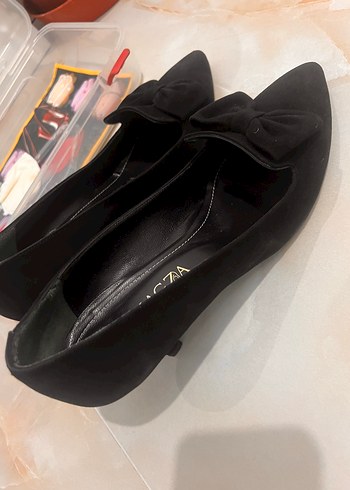 39 Beden siyah Renk Siyah Fiyonklu Stiletto Topuklu Kadın Ayakkabı