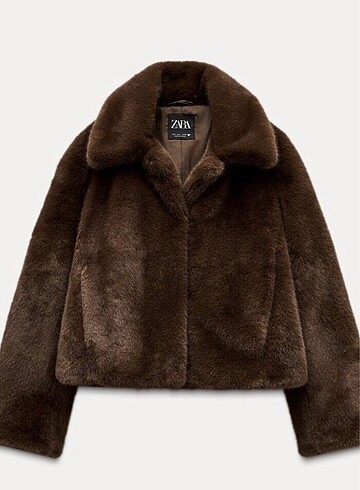 Zara suni peluş mont ceket