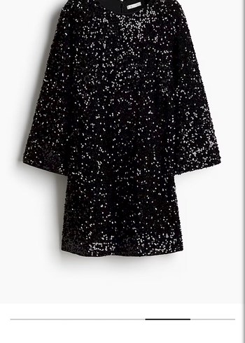 H&M Parlak Siyah Midi Yılan Desenli Abiye Elbise