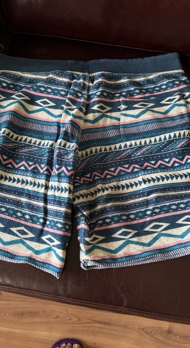 Bohem Çok Renkli Örgü Erkek Şort - Görsel 3