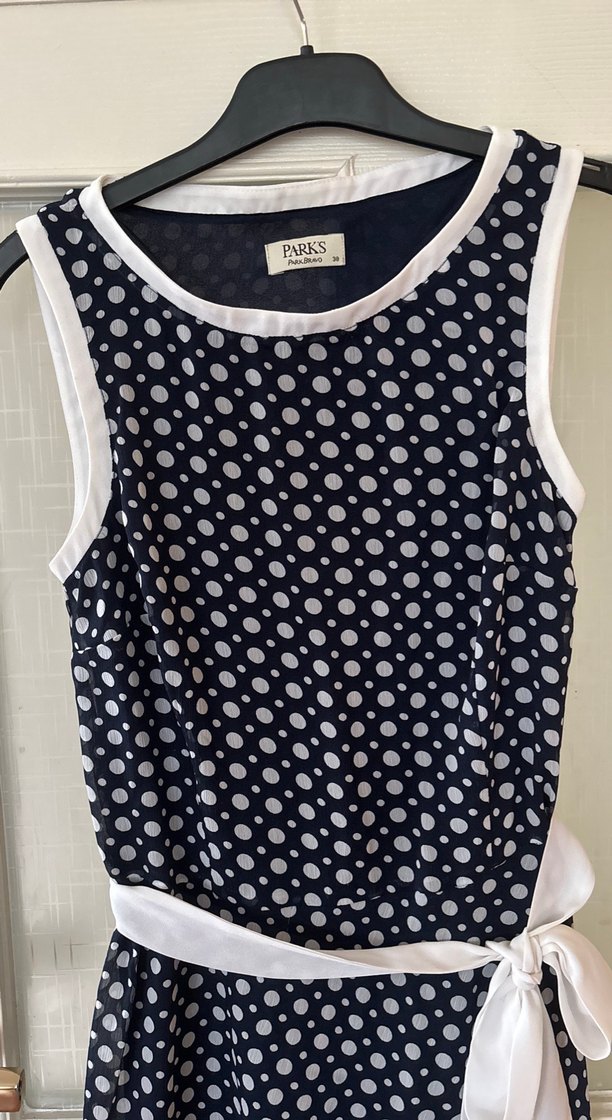 PARKS BRAVO şifon Puantiyeli Elbise - Görsel 2