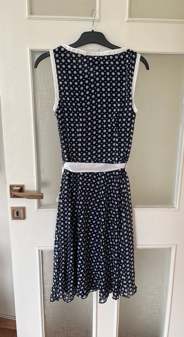 PARKS BRAVO şifon Puantiyeli Elbise - Görsel 3