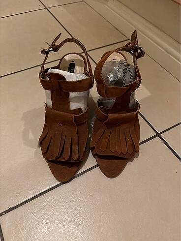 ZARA hakiki deri süet ayakkabı