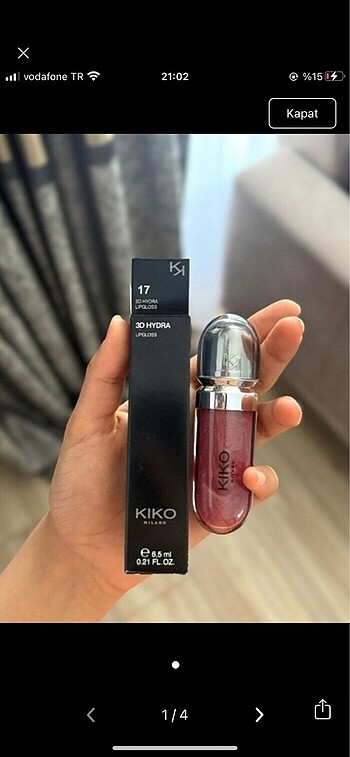 Kiko gloss 17 numara