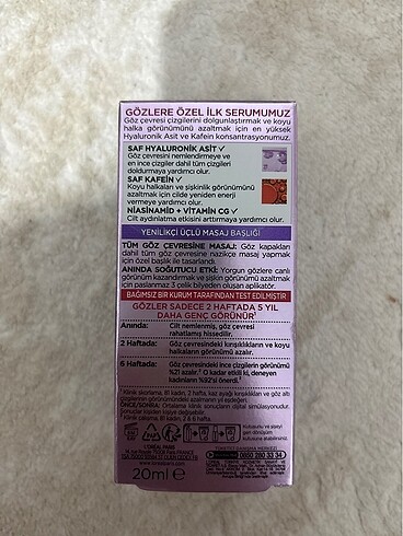 Beden Loreal göz altı serumu