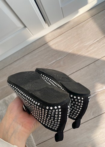 Zara Payetli Blok Topuklu çocuk Babet - Görsel 6