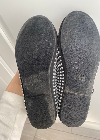 Zara Payetli Blok Topuklu çocuk Babet - Görsel 2