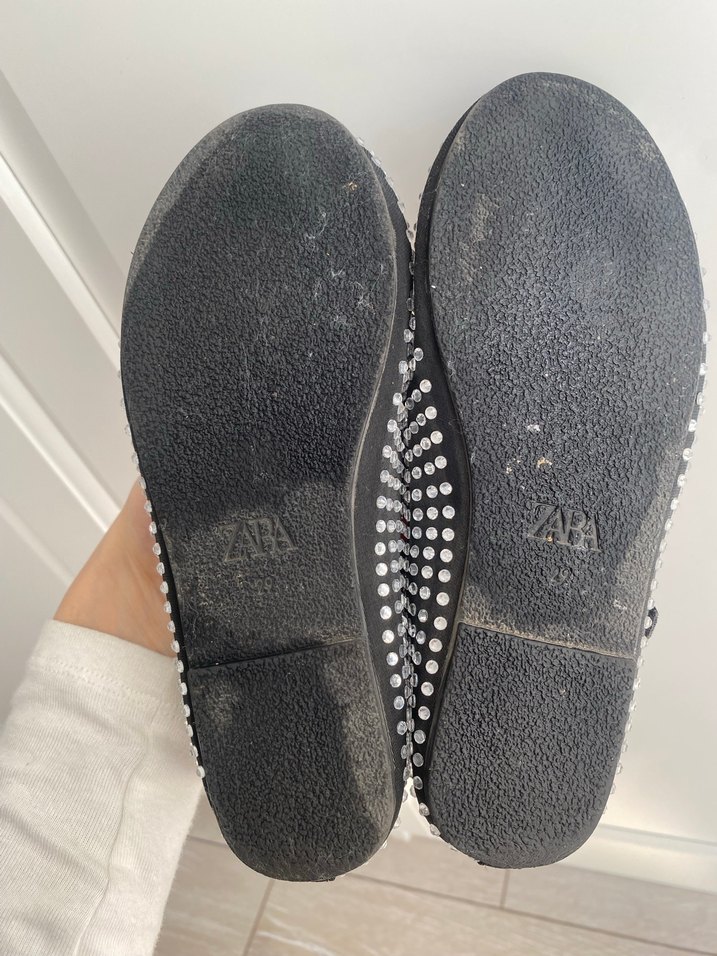 Zara Payetli Blok Topuklu çocuk Babet - Görsel 2