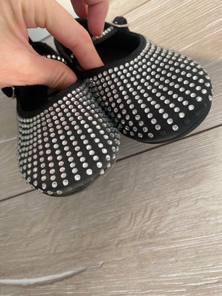 Zara Payetli Blok Topuklu çocuk Babet - Görsel 3