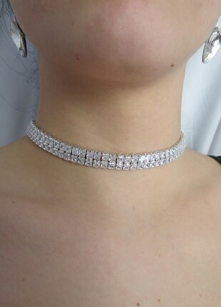 Zirkon Choker Kolye 