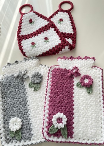 El Yapımı Örgü Mutfak Seti - Görsel 7