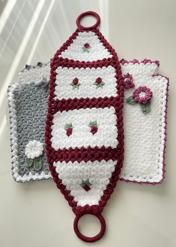 El Yapımı Örgü Mutfak Seti - Görsel 2