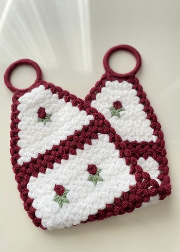 El Yapımı Örgü Mutfak Seti - Görsel 8