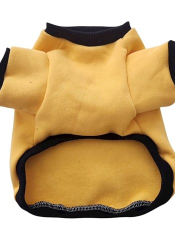 Sarı Baskılı Köpek ve kedi sweat - Görsel 2