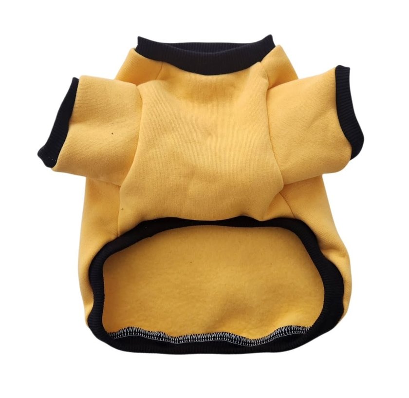 Sarı Baskılı Köpek ve kedi sweat - Görsel 2