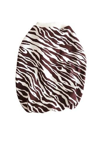 Kahverengi Zebra Desenli  Köpek Kıyafeti - Görsel 2