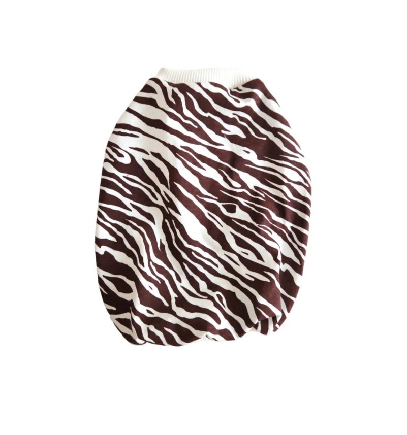 Kahverengi Zebra Desenli  Köpek Kıyafeti - Görsel 2