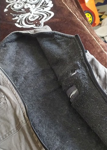 Gri Kot Kumaşlı Fermuarlı avcı yeleği - Görsel 2