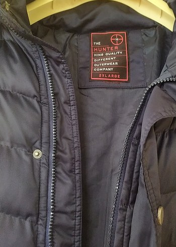 Koyu Mavi Kadın Kışlık Kürklü Mont - Görsel 3