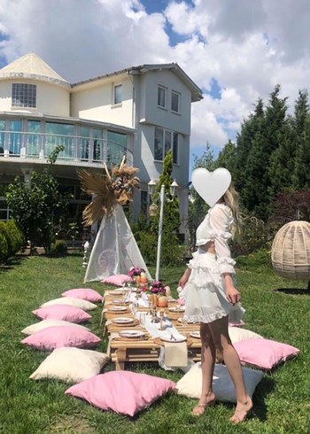 Askılı Mini Bohem Gelinlik - Görsel 2