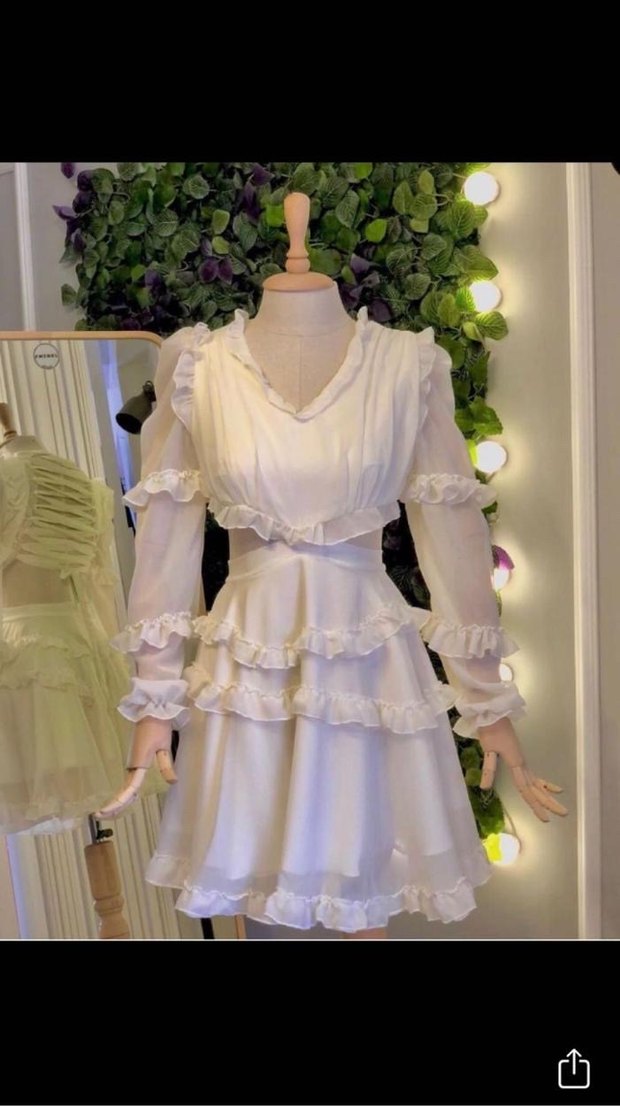 Askılı Mini Bohem Gelinlik - Görsel 3