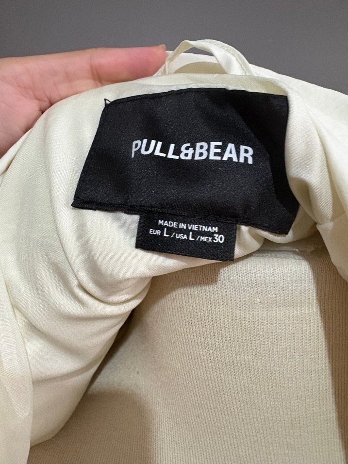 Kadın krem Keten Fermuarlı Ceket - Görsel 2