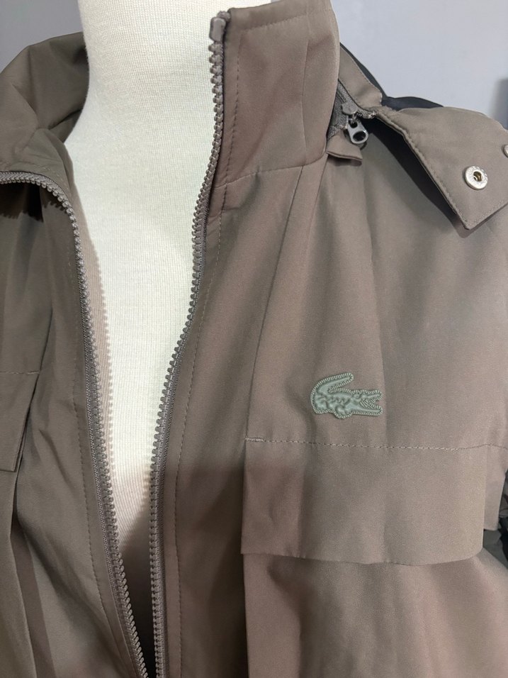 Haki  Midi Erkek Yağmurluk Fermuarlı - Görsel 3