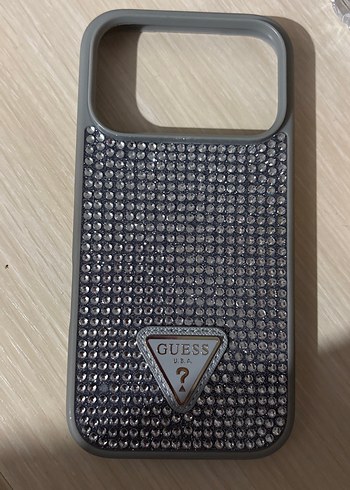 17 pro GUESS Gri Taşlı Telefon Kılıfı - Görsel 2