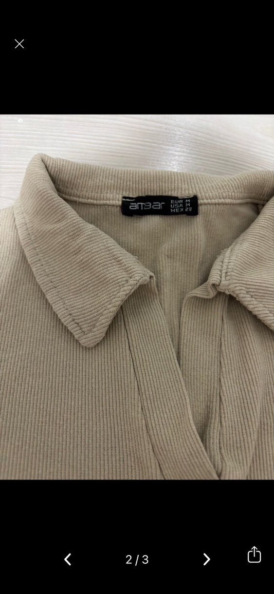 Kısa Kollu dar Tişört - Görsel 2