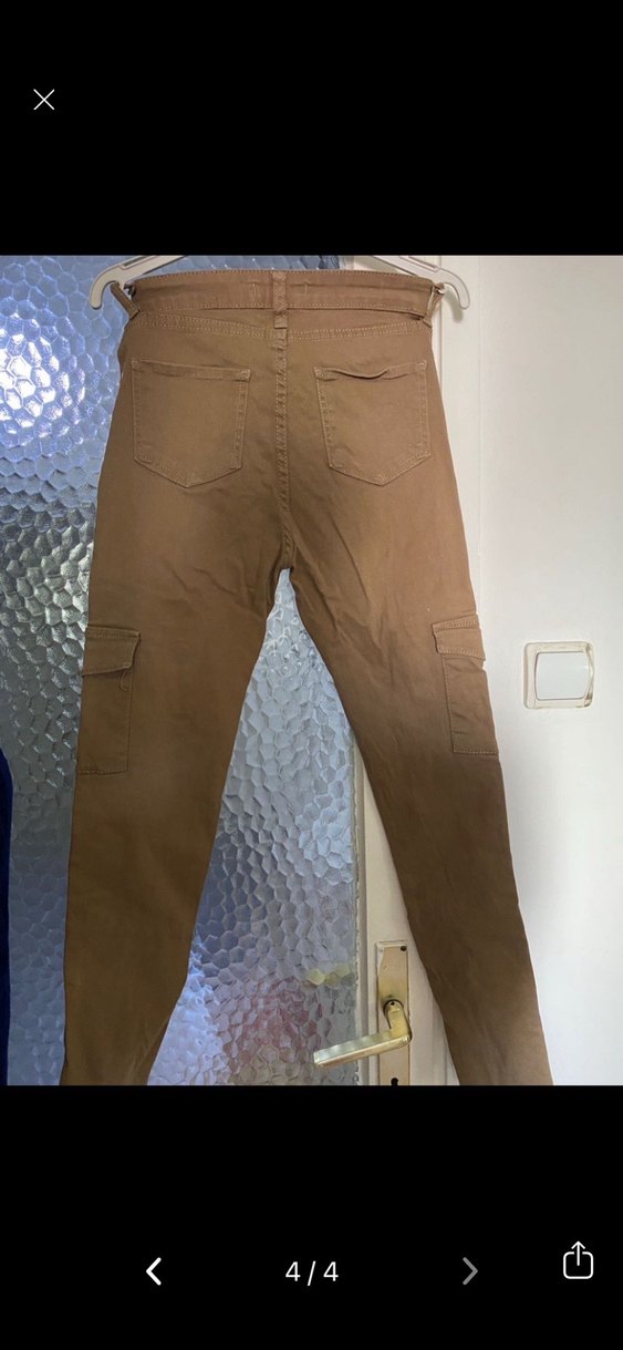 Kahverengi kargo  Pantolon - Görsel 4