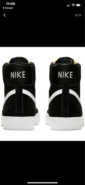 38,5 Beden siyah Renk Nike blazer mid 77