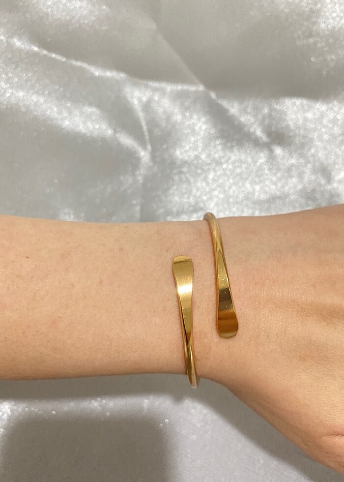 Çelik gold damla bileklik - Görsel 2