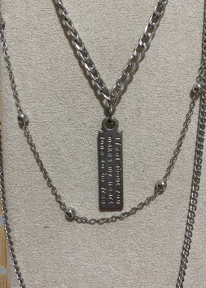 Çelik birleşik kolye - Görsel 3