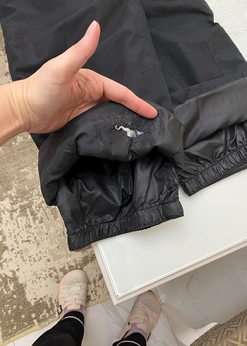 Unisex Siyah Kayak Pantolonu, Belden Kemerli, Rahat Kesim - Görsel 6