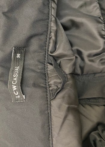 Unisex Siyah Kayak Pantolonu, Belden Kemerli, Rahat Kesim - Görsel 8