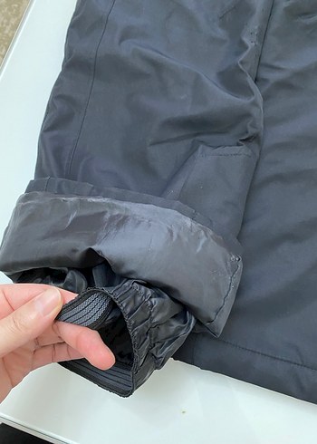 Unisex Siyah Kayak Pantolonu, Belden Kemerli, Rahat Kesim - Görsel 2