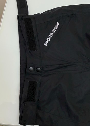 Unisex Siyah Kayak Pantolonu, Belden Kemerli, Rahat Kesim - Görsel 4