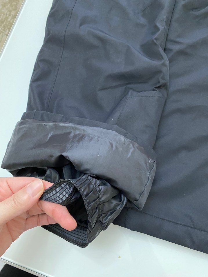 Unisex Siyah Kayak Pantolonu, Belden Kemerli, Rahat Kesim - Görsel 2