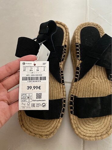 37 Beden Oysho sandalet