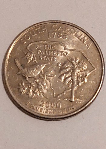 2000(milenyum) basım ABD Çeyrek Dolar madeni para - Görsel 2